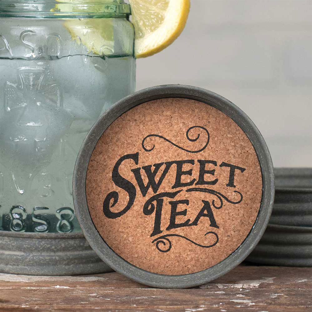 Mason Jar Lid Coaster - Sweet Tea