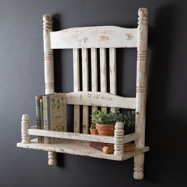 Farmhouse Chair Shelf