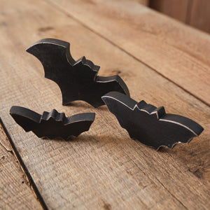 Set of Three Wood Tabletop Bats