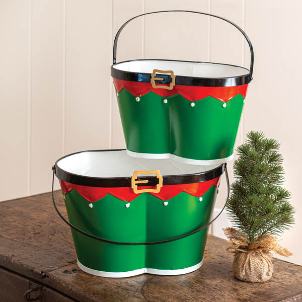 Set of Two Elf Pants Buckets