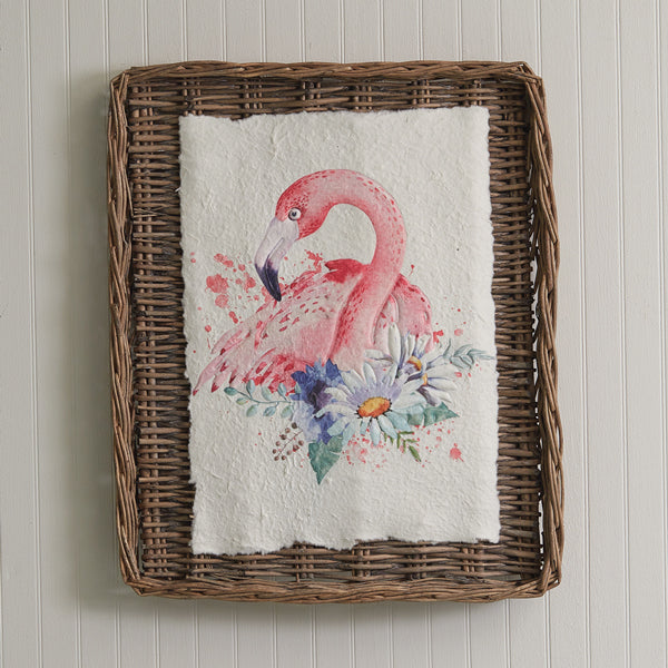 Flamingo Wall Basket