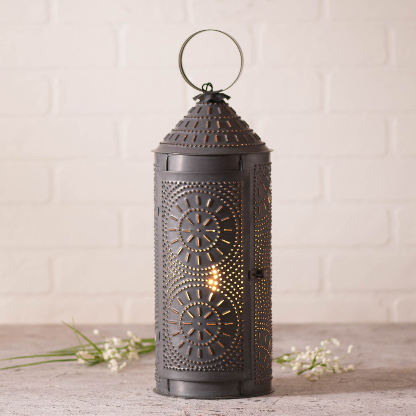 18-Inch Chimney Lantern in Kettle Black
