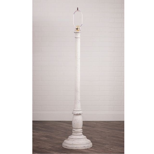 Brinton House Floor Lamp Base in Americana White - Made in USA - Brownsland Farm