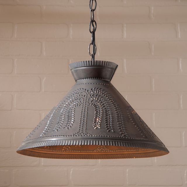 Roosevelt Shade Light with Willow in Kettle Black - Made in USA - Brownsland Farm